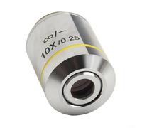 Obiettivo microscopio acromatico infinito, ingrandimento 195, 4x 20x, con struttura in metallo e filettatura standard 20 2 mm RMS per uso in laboratorio e ricerca ()