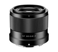 OBIETTIVO MIRRORLESS VILTROX AF 20/2.8 Z, 20 mm, APS-C, Autofocus Messa a fuoco automatica Lunghezza focale fissa Grandangolo, compatibilità Nikon Z-Mount
