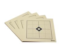 Obiettivo MRAD Target* | 26 x 26 cm | Cartone da tiro 200 g/m² | Ideale per sparare i tiratori | Griglia da 1 cm (100 pezzi)