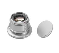 Obiettivo primario APS-C da 35 mm F1.4, compatibile con Sony E | Compatibile con il supporto E, XF, M, L, Z, M43, adatto a più corpi fotocamera(Silver,EF-M)