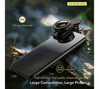 Obiettivo super grandangolare per cellulare 170 gradi Fisheye, clip in metallo, immagine completa senza oscuramento, per action sport video vlogging