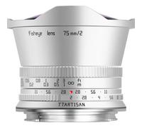 TTArtisan 7,5 mm f/2,0 Fisheye, argento Canon RF