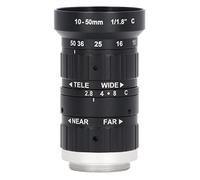 Obiettivo Zoom Per Fotocamera da 6 MP Attacco C da 10 Mm a 50 Mm Lunghezza Focale Apertura Manuale Accessorio Per Fotocamera Ad Alta Definizione Per Fotocamera Industriale