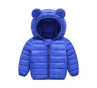 OBiQuzz all'aperto con cappuccio, antivento, bambino piccolo, caldo, bambino, cappotto, giacca, cappotto e giacca Giacche adolescente ragazzo, Blu, 12-18 Monate