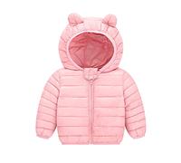 OBiQuzz all'aperto con cappuccio, antivento, bambino piccolo, caldo, bambino, cappotto, giacca, cappotto e giacca Giacche adolescente ragazzo, Colore: rosa., 18-24 Monate
