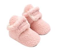 OBiQuzz Baby Snow Infant Shoes Prewalker Boots Booties Toddler Soft First Girls Warming Boys Baby Shoes 6 mesi, Colore: rosa., 22 EU