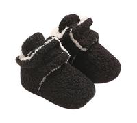 OBiQuzz Baby Snow Infant Shoes Prewalker Boots Booties Toddler Soft First Girls Warming Boys Baby Shoes 6 mesi, Nero , 20 EU