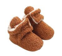 OBiQuzz Baby Snow Infant Shoes Prewalker Boots Booties Toddler Soft First Girls Warming Boys Baby Shoes 6 mesi, marrone, 20 EU
