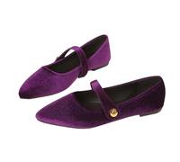 OBiQuzz Ballerine da donna, elegante, ballerina, scarpe da sera, scarpe da ballo da donna, Lilla, 38 EU