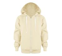 OBiQuzz Felpa invernale da ragazzo 86 tinta unita, a maniche lunghe, con chiusura lampo, per bambini 56, beige., 5-6 Jahre