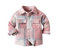 OBiQuzz Giacca da donna per bambini, per le mezze stagioni, per l'autunno, leggera, per le attività all'aria aperta, calda, per il tempo libero, con bottoni, traspirante, classica Sportlish, Colore