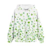 OBiQuzz Girls and Boys Felpa con cappuccio Spring and Autumn St Day Personized 3D Printing Retro Casual Felpa con tasche per bambini 86, beige., 11-13 Jahre