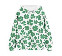 OBiQuzz Girls and Boys Felpa con cappuccio Spring and Autumn St Day Personized 3D Printing Retro Casual Felpa con tasche per bambini 86, Nero , 6-7 Jahre