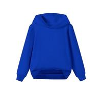 OBiQuzz Maglione da ragazzo e grande Children's Autumn Solid Color Felpa con cappuccio, Blu scuro, 4-5 Jahre
