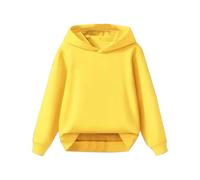 OBiQuzz Maglione da ragazzo e grande Children's Autumn Solid Color Felpa con cappuccio, giallo., 6-7 Jahre