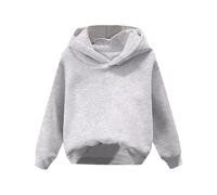 OBiQuzz Maglione da ragazzo e grande Children's Autumn Solid Color Felpa con cappuccio, grigio., 18-24 Monate
