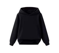 OBiQuzz Maglione da ragazzo e grande Children's Autumn Solid Color Felpa con cappuccio, Nero , 3-4 Jahre