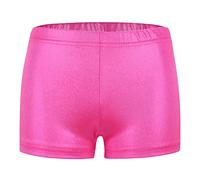 OBiQuzz Neonata Danza Glitter Ballet Pantaloncini Brevi Parchi giochi Traspirante Ginnastica Pantaloni corti Abbigliamento Sportivo Bambini Ragazze, rosa intenso, 8-9 Jahre