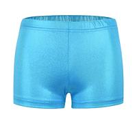 OBiQuzz Neonata Danza Glitter Ballet Pantaloncini Brevi Parchi giochi Traspirante Ginnastica Pantaloni corti Abbigliamento Sportivo Bambini Ragazze, Celeste., 4-5 Jahre