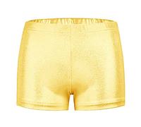 OBiQuzz Neonata Danza Glitter Ballet Pantaloncini Brevi Parchi giochi Traspirante Ginnastica Pantaloni corti Abbigliamento Sportivo Bambini Ragazze, gold, 8-9 Jahre