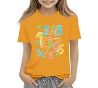 OBiQuzz Nicki Maglione da donna Math Kids T Shirt Number Day 2025 School Math Day Top Number Day T Shirts Math Lovers Donna, giallo., 12-13 Anni