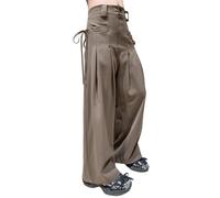 OBiQuzz Pantaloni da fango e da ragazza Middle and Large Children Spring Suit Pants Pantaloni da ragazzo 98, cachi, 10-11 Jahre