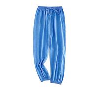 OBiQuzz Pantaloni lunghi di base elastici per neonati, casual, per jogging, sport, danza, taglia 146, Blu scuro, 8-9 Jahre