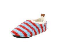 OBiQuzz Pantofole in pelle morbida per neonati, non slip da ragazza, in pelle, da 0 a 24 mesi, per bambini, Colore: rosso, 23 EU