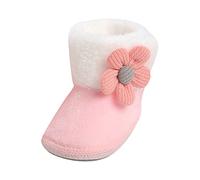 OBiQuzz Scarpe di cotone per neonati, stivali caldi, stampa alla moda, antiscivolo, traspiranti, stivali invernali, baby boy 21, Colore: rosa., 20 EU
