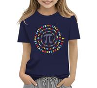 OBiQuzz Top Teenie Day Math Kids T Shirt Number Day 2025 School Math Day Top Number Day T Shirts Math Lovers Pulli Bambini, Blu marino, 6-7 Jahre