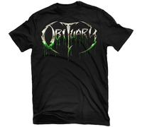 Obituary 'Slowly We Rot Logo' (Nero) T-Shirt - US Importare - NUOVO E UFFICIALE