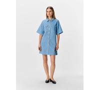 OBJECT Abito camicia 'OBJBRUCE MOLLIE' blu denim / bianco, Taglia 34