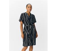 OBJECT Abito camicia 'OBJJacira' nero / bianco, Taglia 40