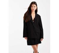 Object - Blazer boyfriend sartoriale nero in coordinato 36
