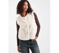 Object - Gilet premium in pile borg soffice color crema-Bianco 38