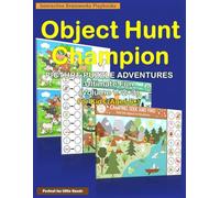 Object Hunt Champion: Picture Puzzle Adventures: Ultimate Fun - 105 Find Hidden Object Spot Differences Complete Pictures Puzzles for Kids Ages 6 and over Educational Activity Book Black & White Print