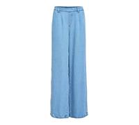 Object - Pantaloni in chambray a fondo ampio color denim azzurro-Blu 42-44