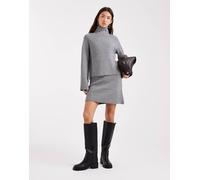Object - Maglione lavorato grigio a collo alto in coordinato 44-46