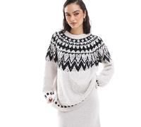 OBJECT Pullover 'OBJTOLAT' nero / bianco, Taglia M