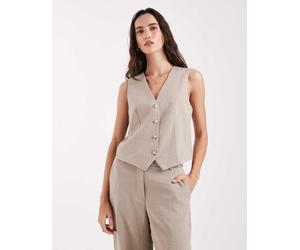 Object - Mix & Match - Gilet sartoriale color tortora in coordinato-Neutro 40