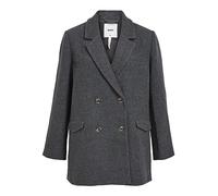 Object Objblaza Le Giacca Noos Cappotto Corto, Misto Grigio Scuro, 46 Donna