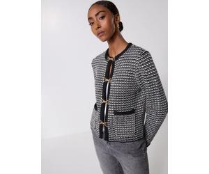 OBJECT - Objheli L/S Re Knit Cardigan 141 Nero - Abbigliamento M Nero