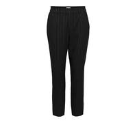 Object Objlisa Slim Pant AOP Noos Pantaloni, Nero/a Strisce: Grigio, 44 Donna