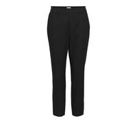 Object Objlisa Slim Pant AOP Noos Pantaloni, Nero/a Strisce: Grigio, 44 Donna