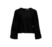 Object Objlucie L/S Re O-Neck Top Noos, Nero, 42 Donna
