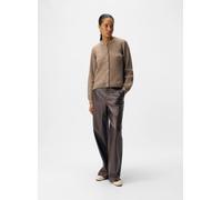 OBJECT - Objmelba Lisa Wide Coated Pant Noos Marrone - Abbigliamento 34 Marrone