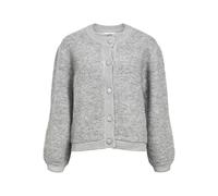 Object Objmerle LS Lo Knit Bomber Noos, Melange Grigio Medio, XS Donna