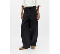 OBJECT - Objmoji Elsa Mw Super Barrel Jeans 141 Nero - Abbigliamento S Nero