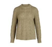 Object Objnova Stella L/S Knit Pullover Noos Maglione, Sage/Dettaglio: Melange, M Donna