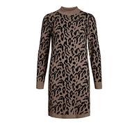 OBJECT Abito in maglia 'RAY' marrone chiaro / nero, Taglia M